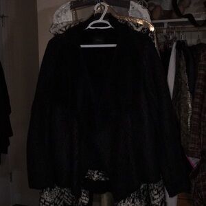 Guess Black Textured Open Cárdigan